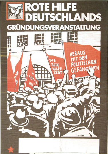 Plakat - RHD 1975 - Rote Hilfe Deutschlands | Gründungsveranstaltung