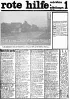 rote hilfe * - Erstausgabe vom 7.2.1972