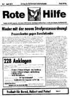 Rote Hilfe e.V. - Erstausgabe vom April 1975